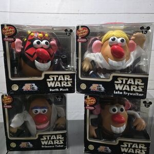Star Wars Mr. Potato Head Collectibles Set Of 4 New